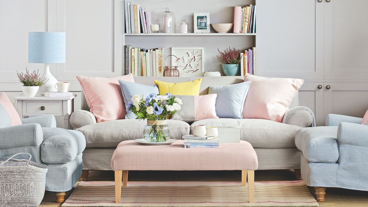 pastel living room