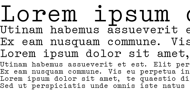 EF Techno Script typewriter font