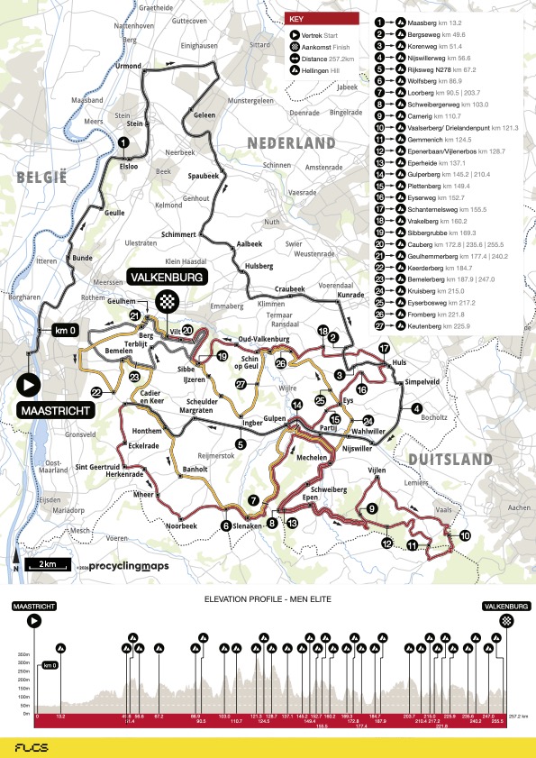 Amstel Gold Race 2026 route