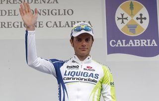 Damiano Caruso (Liquigas - Cannondale) was best young rider on the stage