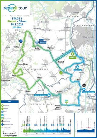 Stage maps for the 2024 Renewi Tour