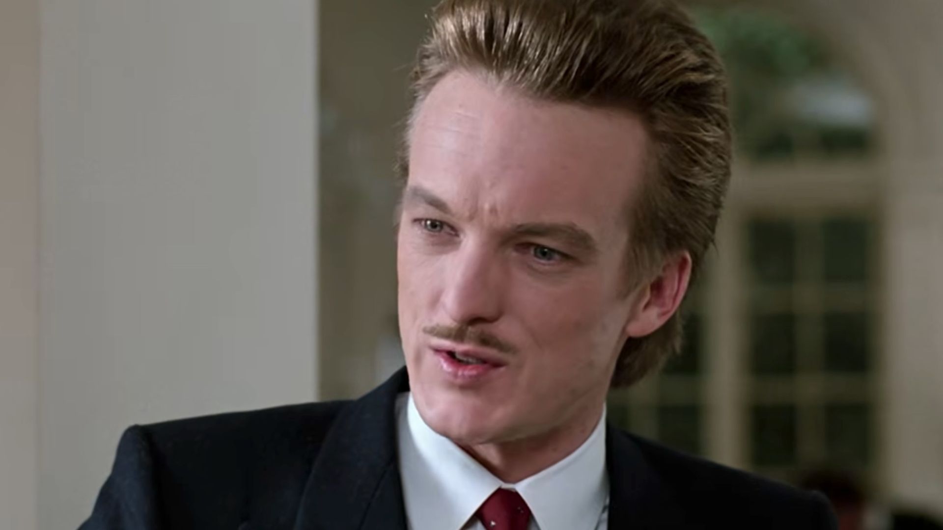 Jonathan Schmock looking snooty at the restaurant in Ferris Buellers Day Off