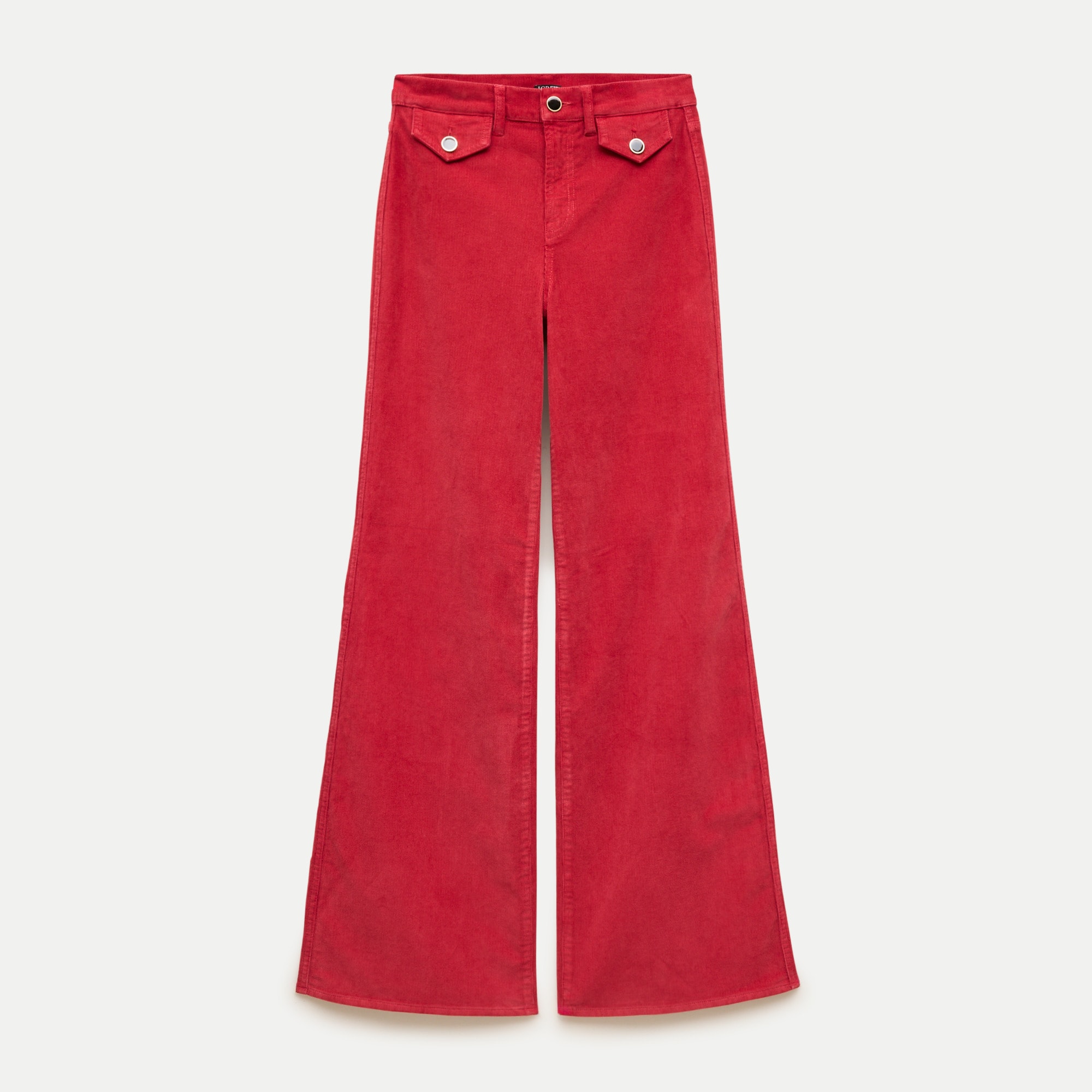 Wide-Leg Trouser in Stretch Corduroy