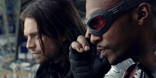Winter Soldier and Falcon in Captain America: Civil War