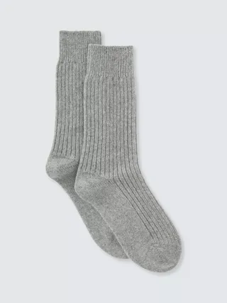 John Lewis Cashmere Bed Socks, Caramel