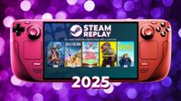 Steam Deck displaying Steam Replay 2025.
