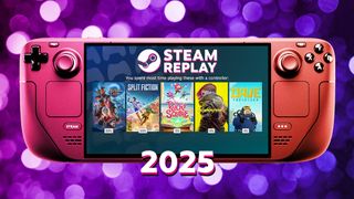 Steam Deck displaying Steam Replay 2025.