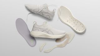 The Asics Nimbus Mirai uses a special glue that allows it to be disassembled