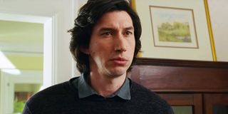 Marriage Story Adam Driver on the verge of frowning