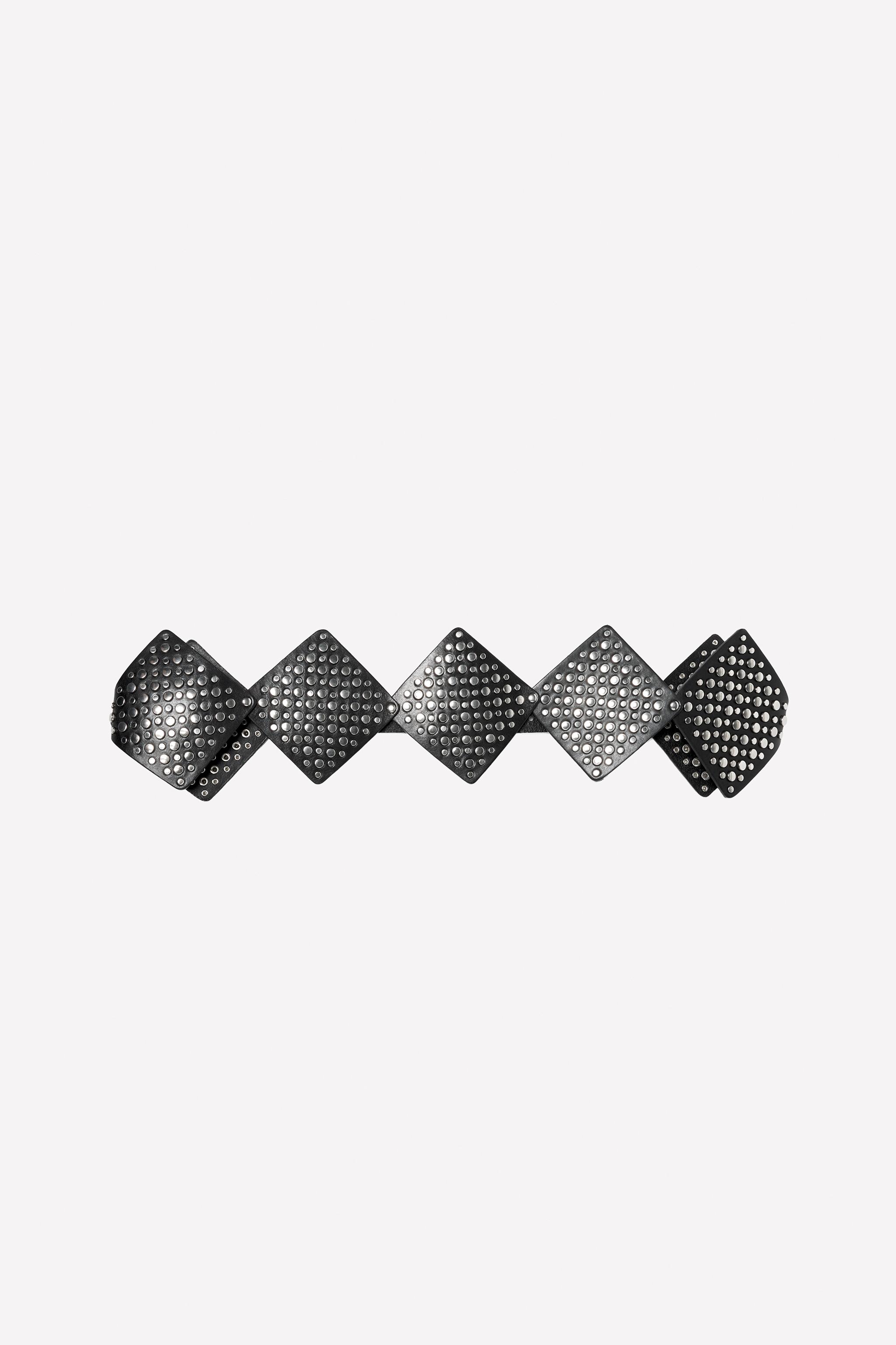 Studded Leather Belt Ludovic De Saint Sernin X Zara