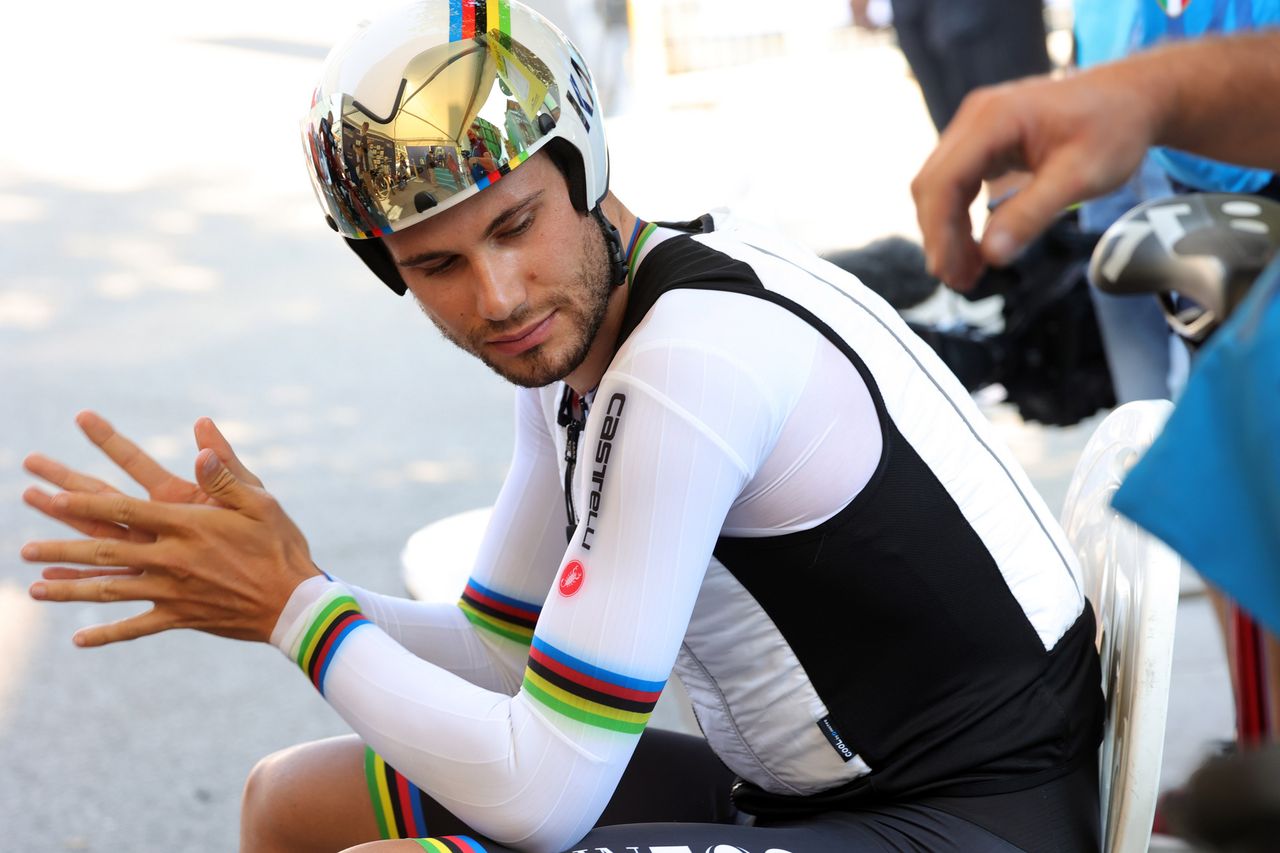 2021 UEC Road European Championships - Trento - Elite&acirc; Men's Individual Time Trial 22,4 km - 09/09/2021 - Filippo Ganna (Italy) - photo Ilario Biondi/BettiniPhoto&Acirc;&copy;2021