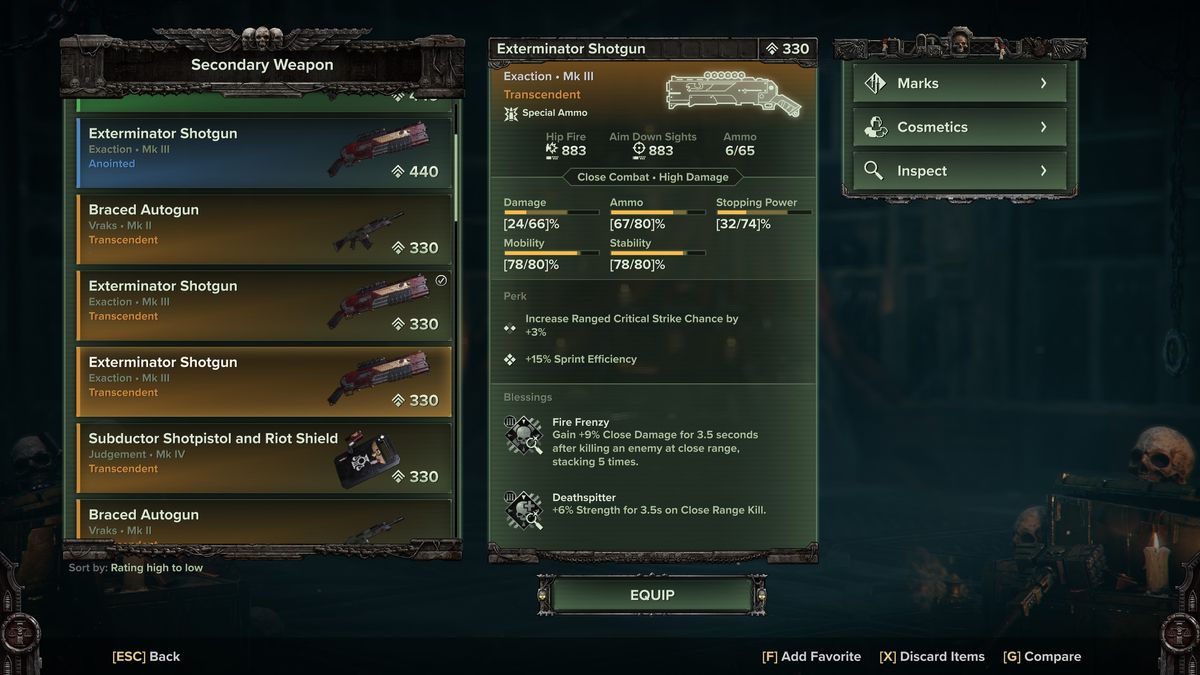 Darktide Arbites build - Shotgun