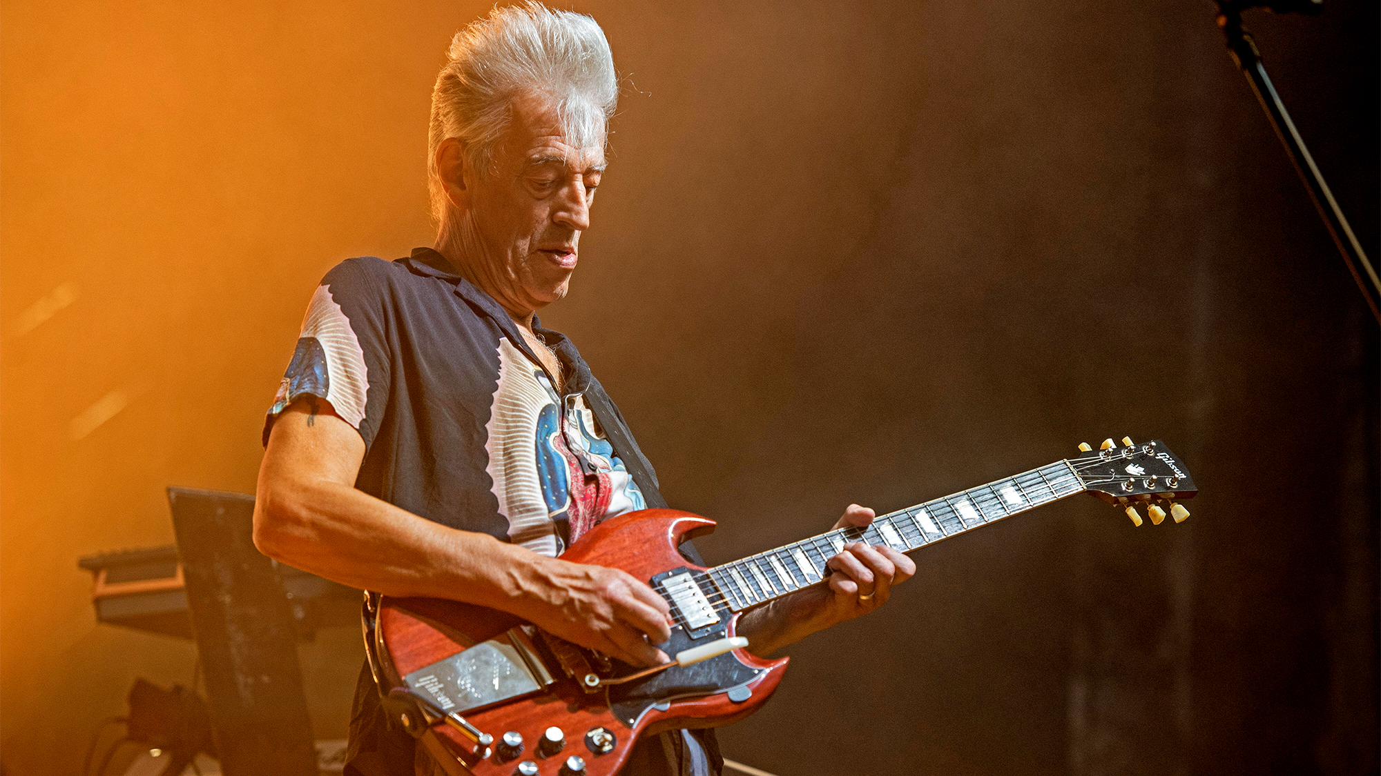 September 02, 2022: Steve Bolton - Atomic Rooster play a concert at the 2 Days Prog + 1 festival in Italy