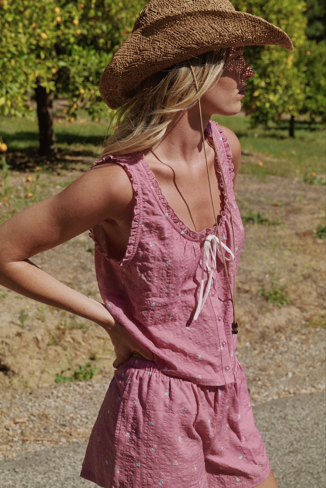 Honeydew , Good Life Tank Shortie Set in Rosy Meadow Ditsy