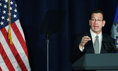 Connecticut Gov. Dan Malloy (D) joins a small but growing number of state leaders to pass strike gun laws.