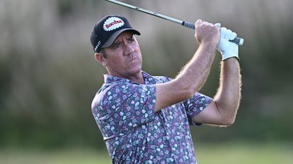 Scott Hend hits a golf shot