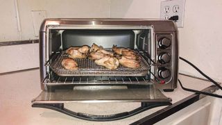 Hamilton Beach Air Fryer Sure Crisp Toaster Oven air fries chicken
