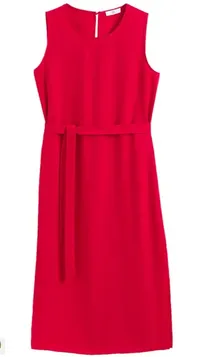 Sleeveless Shift Midi Dress, £18 | LA REDOUTE
