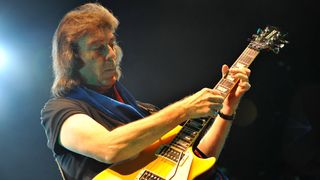 Steve Hackett performs on stage at the O2 Shepherd's Bush Empire on October 7, 2015 in London, England.