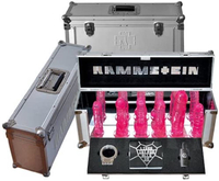 The extra-endowed edition of Rammstein’s sixth record, Liebe Ist Für Alle Da, was a real package. Much like the X-rated video for Pussy, which sparked heated debate regarding the authenticity of the band members’... members, this aluminium flight-case aroused doubt in the dildo department. Six sex toys, allegedly moulded around Rammstein’s own Würste, stood firm within the logo-embossed crate, replete with their own suction cups - what, you thought Till and co. were amateurs?
It also included the 2-disc CD edition, some lube and a pair of steel handcuffs, but it’s hard to concentrate on anything other than, well, the throbbing cocks. Band-themed dildos are a dime a bosom these days, and you can thank the LIFAD schlong box for that. Cheers, lads.