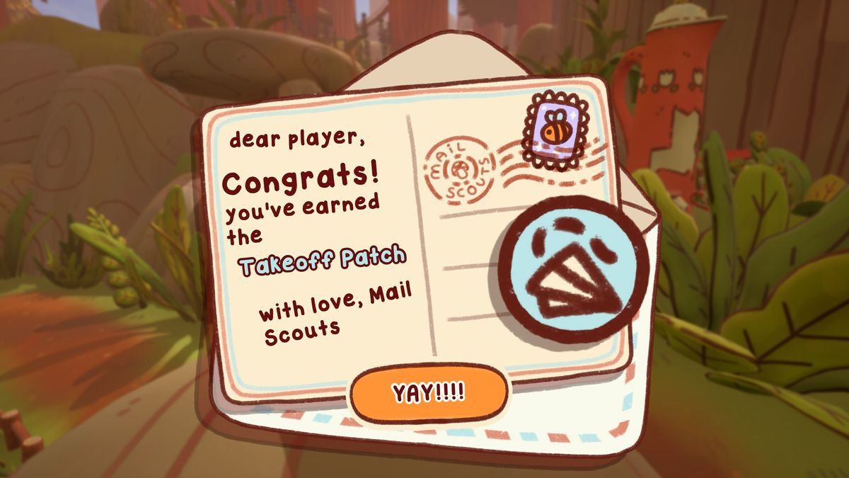 Image of mushroom post worker from platformer mail time