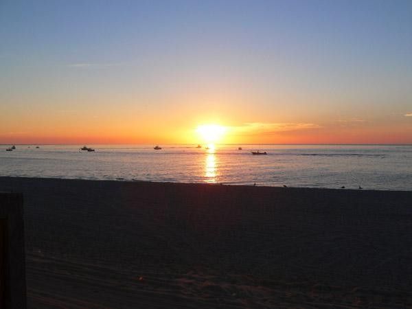 The sun rises on the Sea of Cortez.