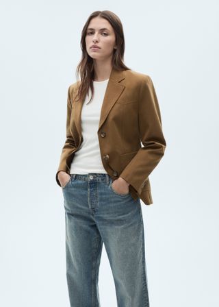 Lyocell Jacket With Pockets - Women | Mango Usa