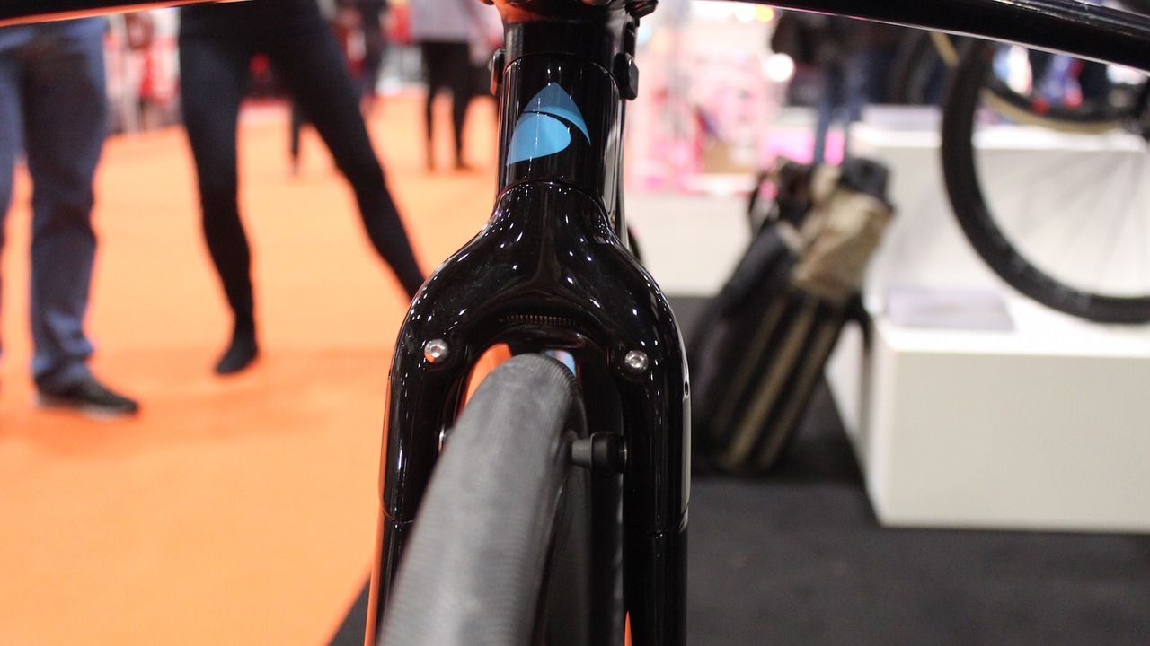 The integrated front brake reduce air turbulence, but can be accessed for any maintenance