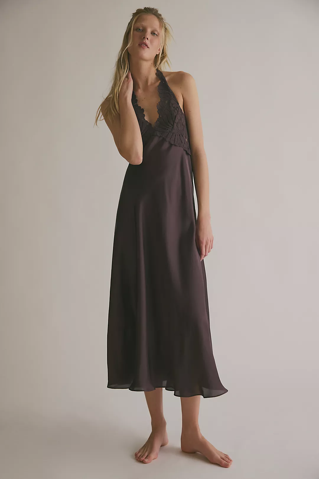 Petal Party Midi Slip Dress