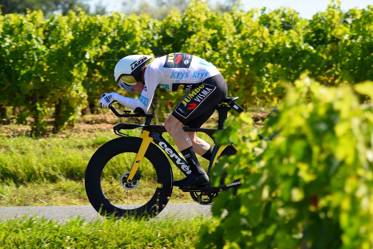 Tour de France 2021 108th Edition 20th stage Libourne Saint Emilion 308 km 17072021 Jonas Vingegaard DEN Jumbo Visma photo Dario BelingheriBettiniPhoto2021