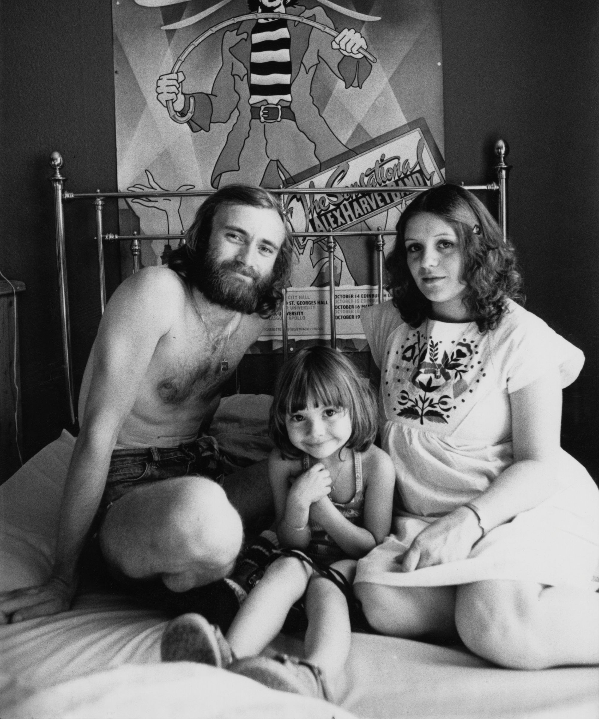 phil collins in the 80s with family