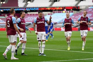Tomas Soucek, far right, says West Ham need to be more confident when leading