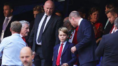 Prince William and Prince George at the Rugby World Cup