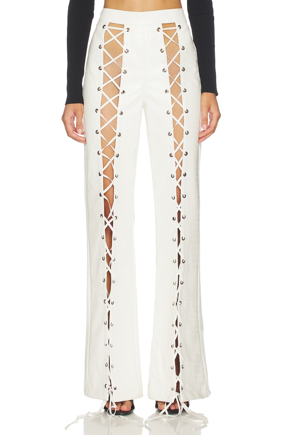 Croc Lace Up Pant