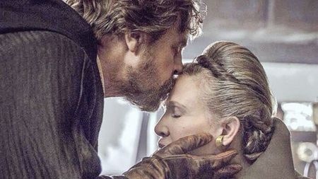 Luke Skywalker (Mark Hamill) and Leia Organa (Carrie Fisher) in a scene from Star Wars: The Last Jedi