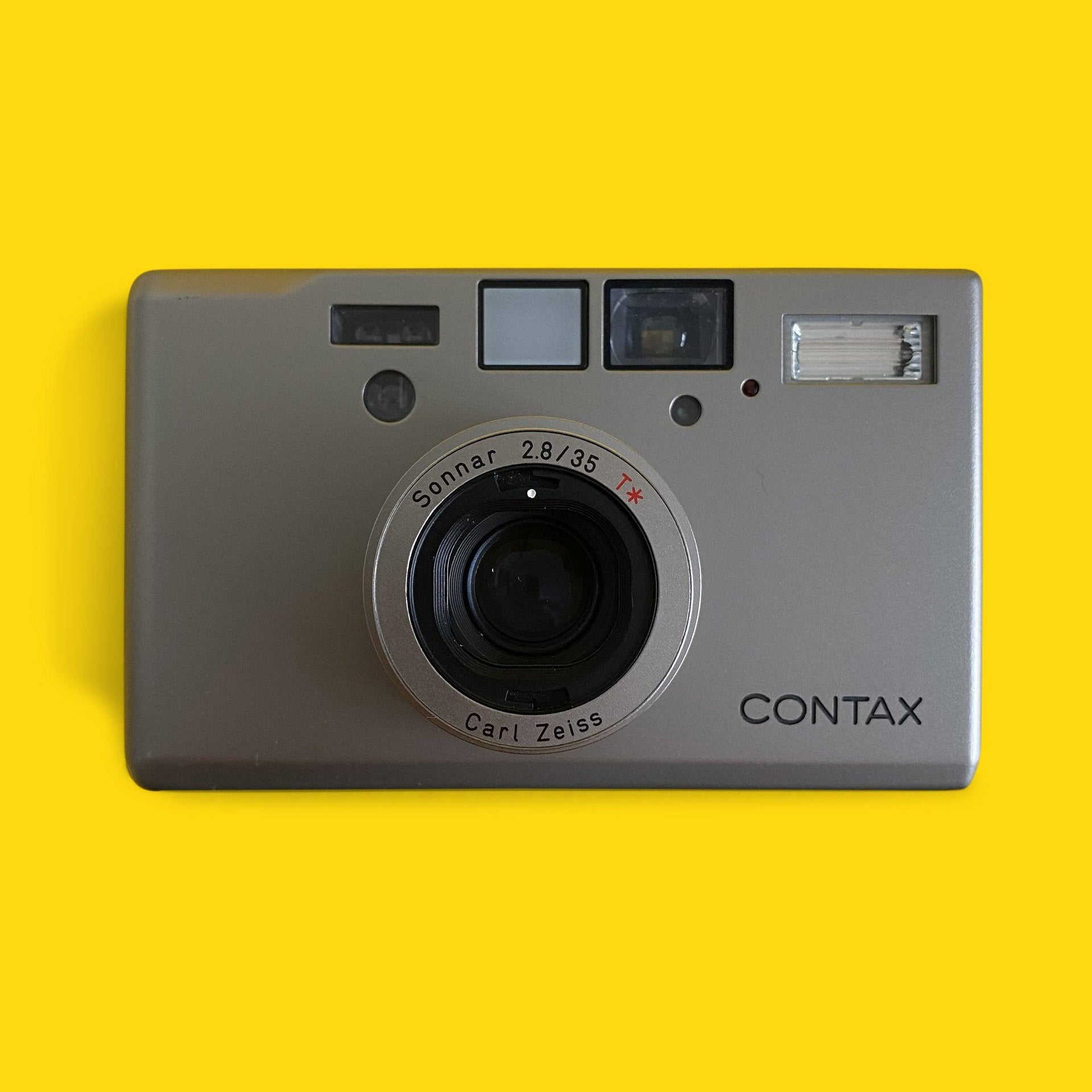 Contax T3 Titan Silver 35mm Film Camera Point &amp;amp; Shoot With 35mm F/2.8 Lens - Average
