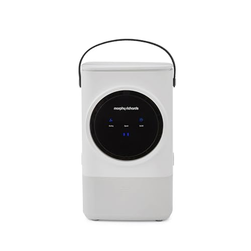 Morphy Richards Flexi Freeze 1l Rechargeable Travel &amp;amp; Desk Top Mini Air Personal Cooler, Rechargeable Design &amp;amp; 15 Hour Run Time, 4 Fan Speeds, 4 Hours Charge Time, Low Noise, White, 823000