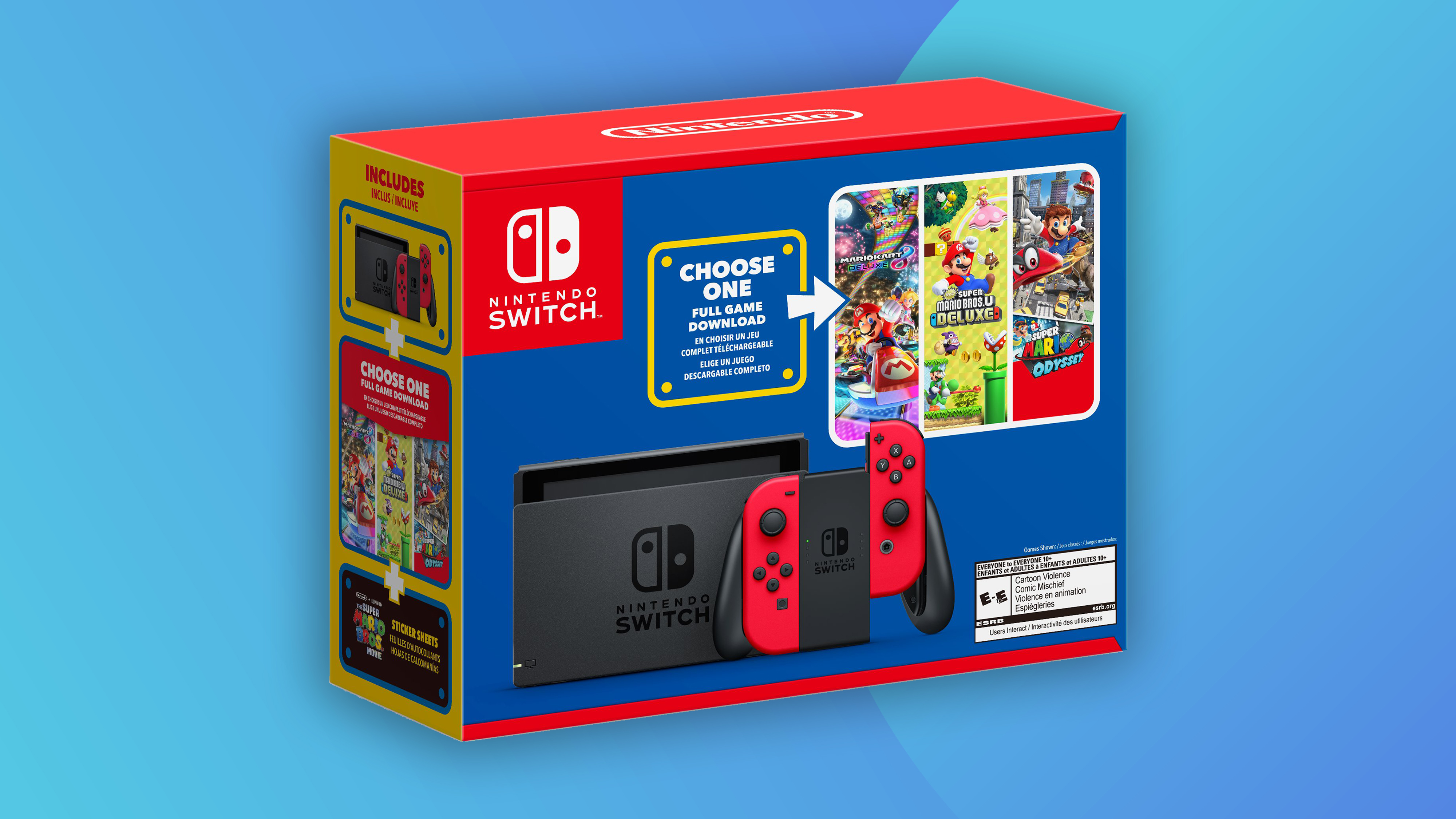 Nintendo Switch - OLED Model - Mario Red Edition Bundle