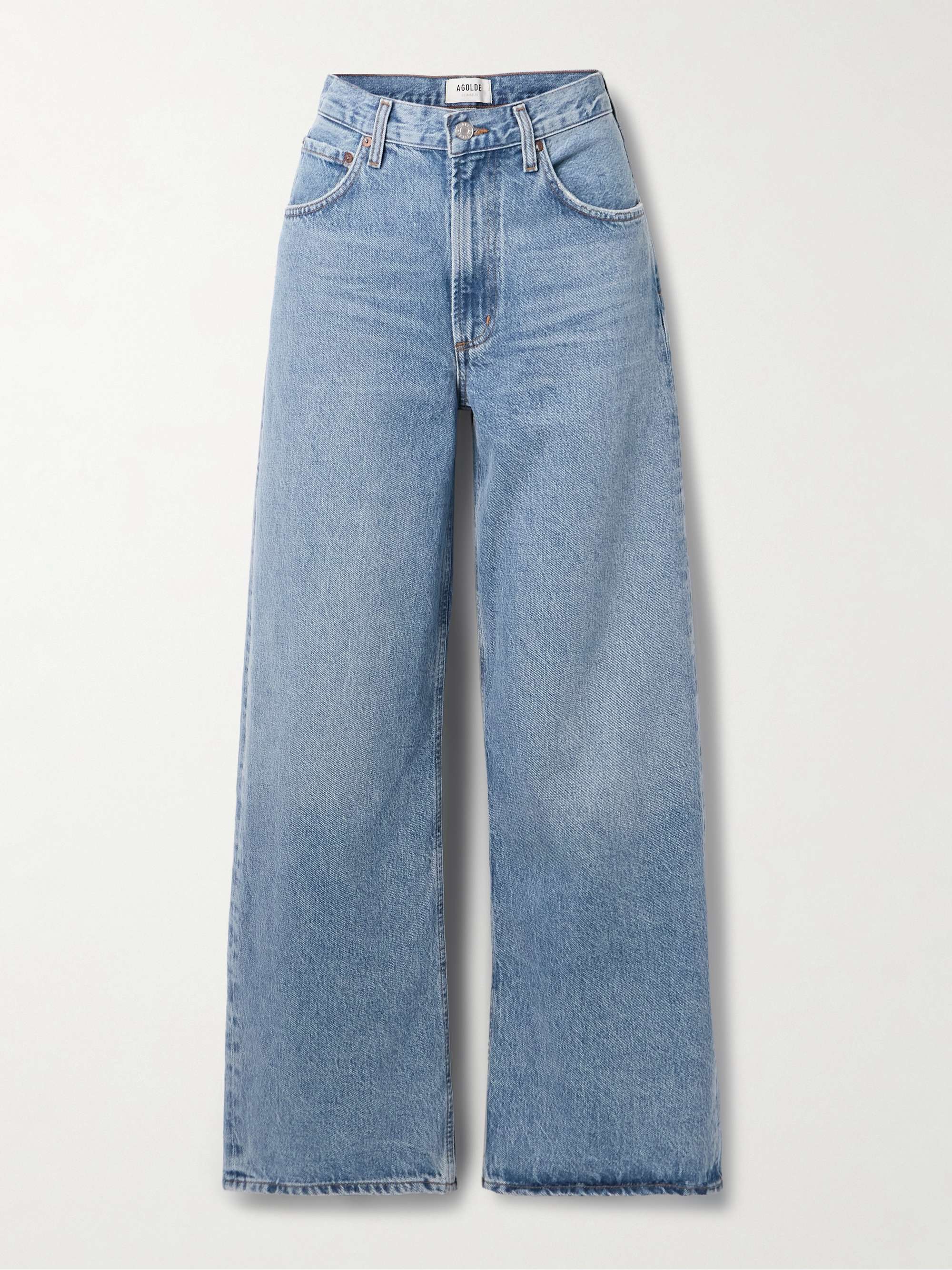 Low Curve Mid-Rise Wide-Leg Jeans