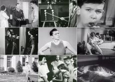 Stills from health and hygiene PSA videos from the 1940s and 1950s