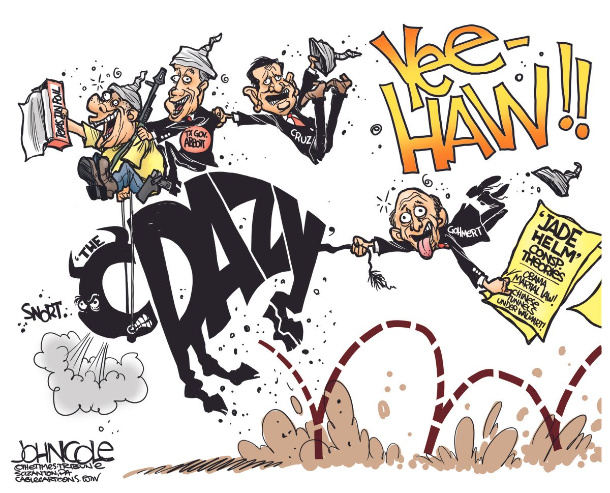 Political cartoon U.S. Texas politics | The Week