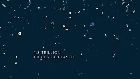 A whopping 1.8 trillion pieces of plastic are afloat in the Great Pacific Garbage Patch.