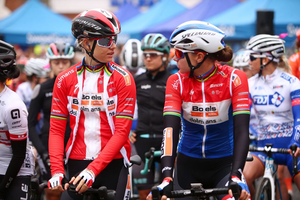 Amalie Dideriksen and Chantal Blaak (Boels Dolmans)