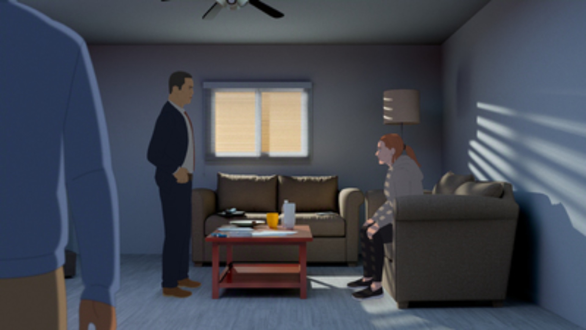 Production still from Worst Neighbor Ever