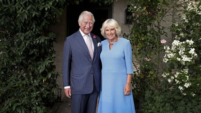 King Charles III and Queen Camilla outside Clarence House