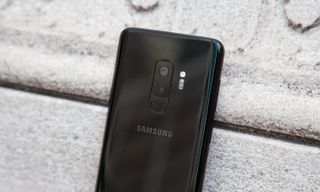 The Galaxy S10E will likely include one or two rear cameras, like the S9+ seen here, while the more expensive S10 variants could see three lenses on the back. (Credit: Tom's Guide)