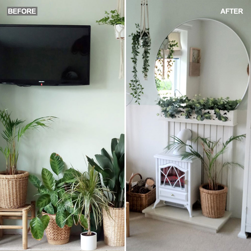 living room makeover before and after