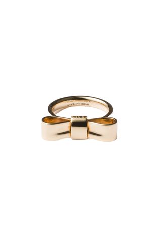 Eternal Gold Bow Signet Ring - Yellow Gold