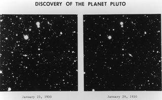 Original plates from Clyde Tombaugh's discovery of Pluto in Lowell Observatory Archive in 1930.