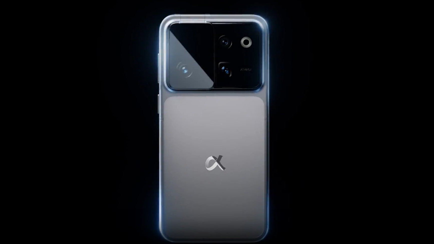 The Honor Robot Phone teaser, which shows the phone with an Apple iPhone 17 Pro-style camera bar and a flip-up camera on a gimbal.